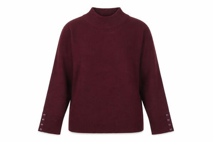 Womens UK Size L EWM Purple Pullover Jumper