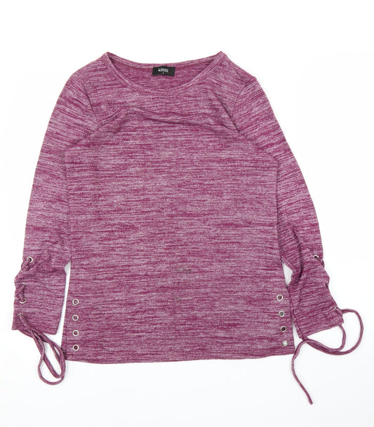 Womens UK Size S Klass Purple Basic Blouse