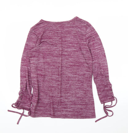 Womens UK Size S Klass Purple Basic Blouse