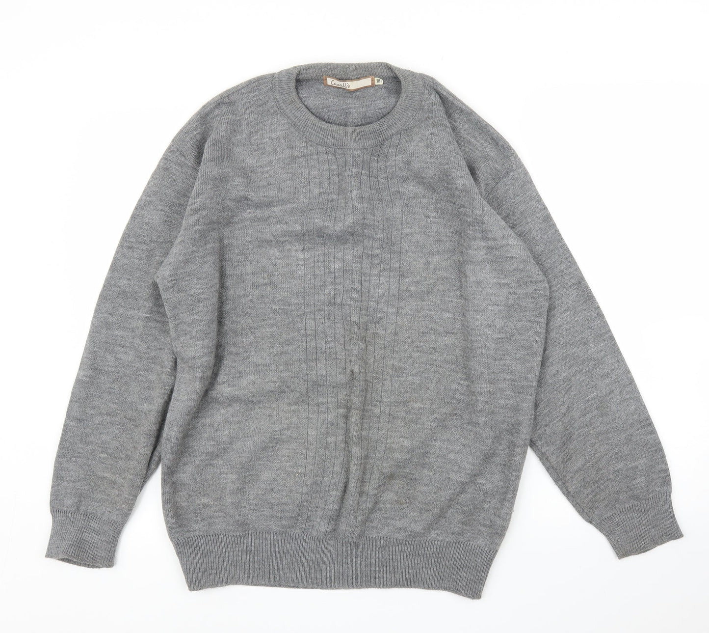 Cavallio Mens Grey   Pullover Jumper Size M