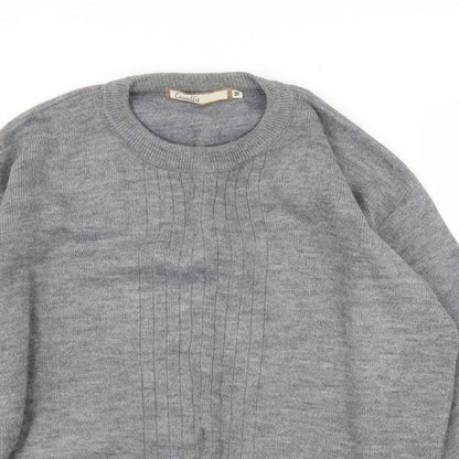 Cavallio Mens Grey   Pullover Jumper Size M