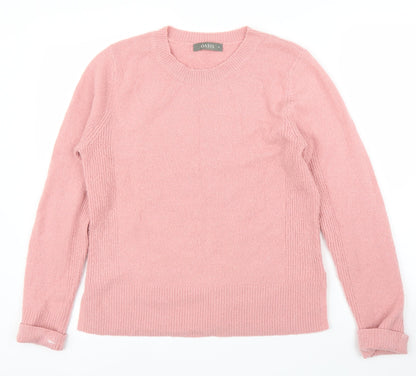 Womens UK Size M Oasis Pink Pullover Jumper