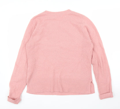 Womens UK Size M Oasis Pink Pullover Jumper
