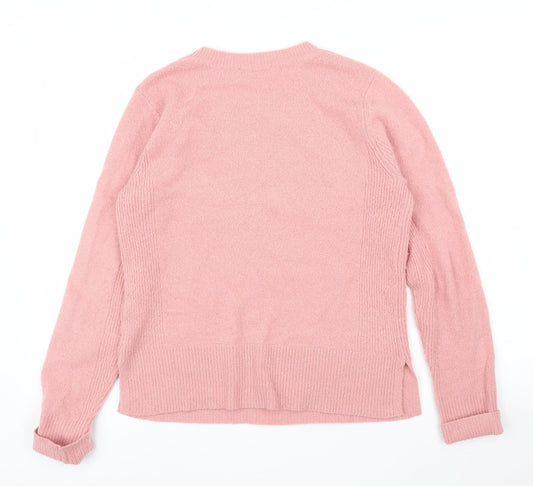 Womens UK Size M Oasis Pink Pullover Jumper