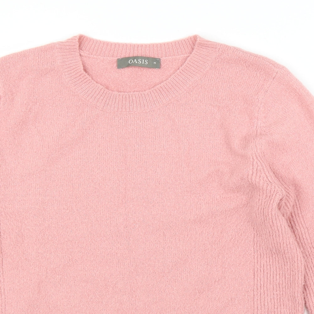Womens UK Size M Oasis Pink Pullover Jumper