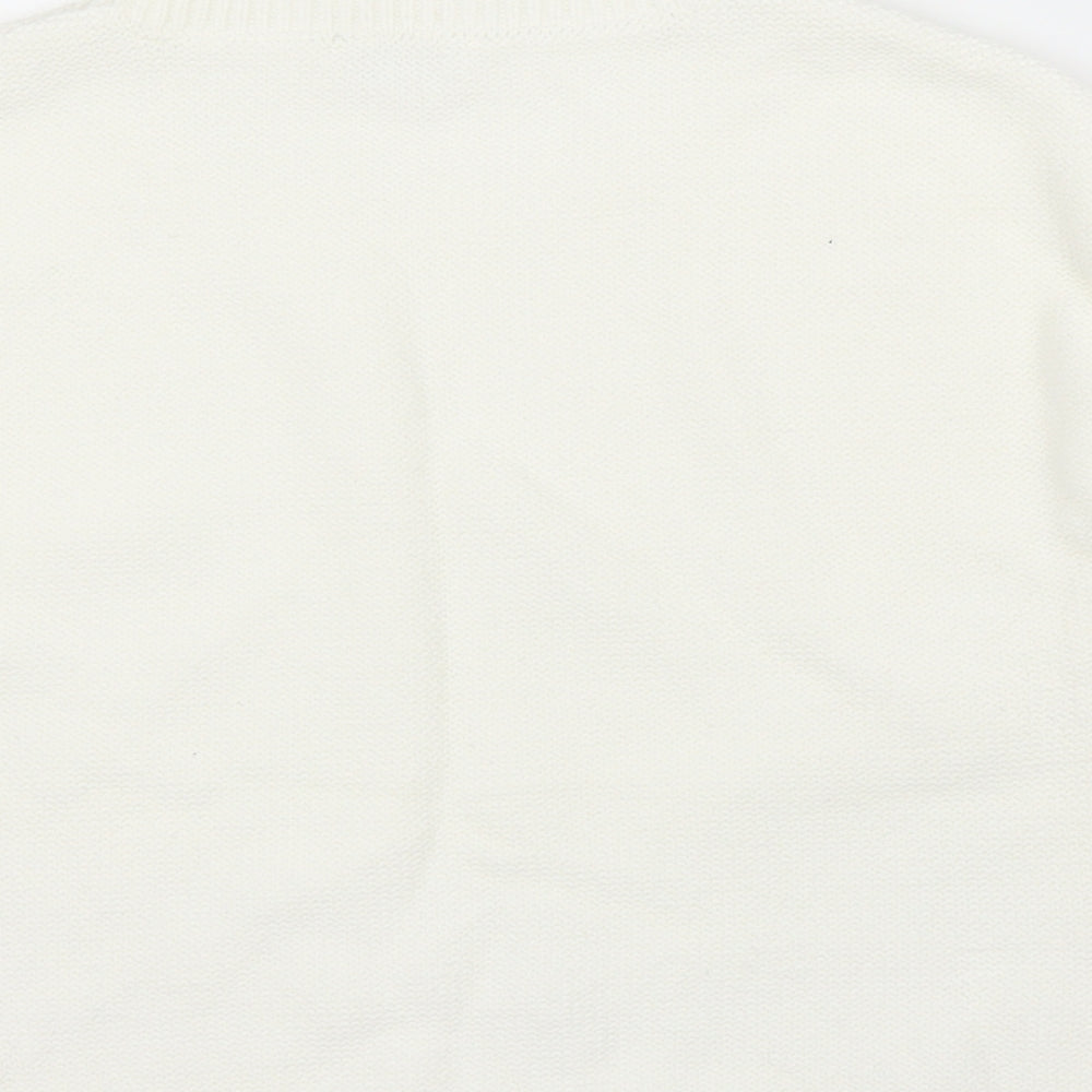 Womens UK Size 6 Miss Selfridge White Pullover Jumper