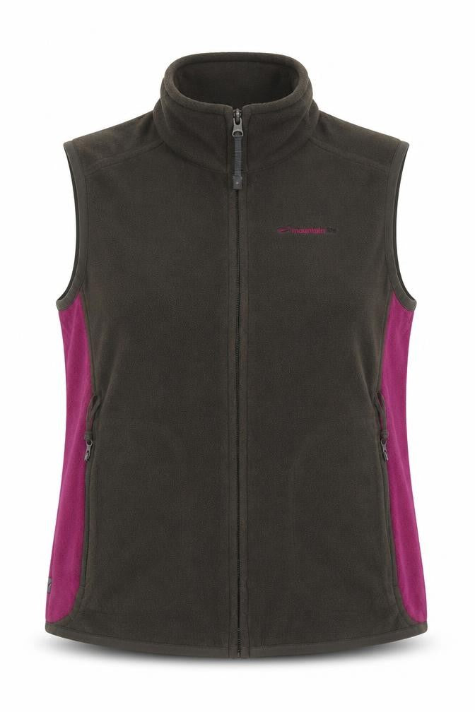 Womens UK Size 8 Mountain Life Brown Full Zip Jumper