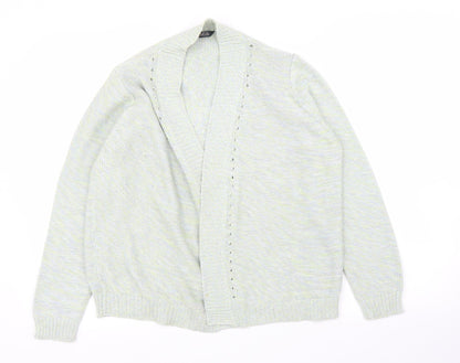 Womens UK Size 14 Profile Green Cardigan Jumper