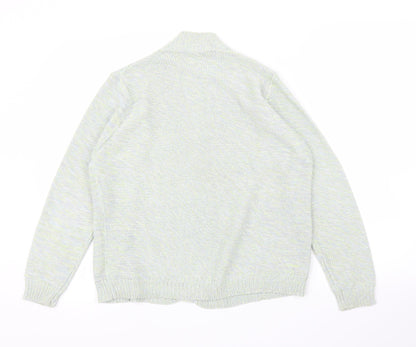 Womens UK Size 14 Profile Green Cardigan Jumper