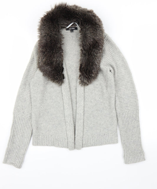 Bella Vere Womens Grey   Cardigan Jumper Size M