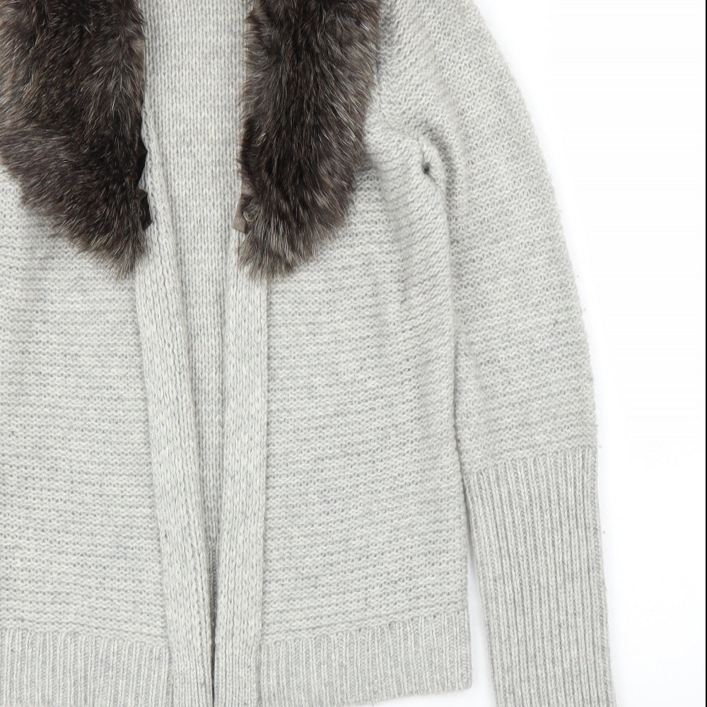 Bella Vere Womens Grey   Cardigan Jumper Size M