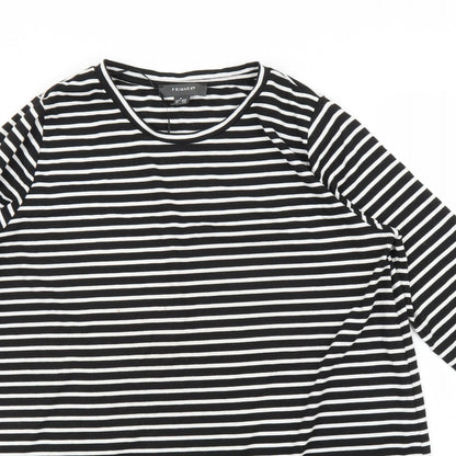 Primark Womens Black Striped  Tunic Blouse Size M