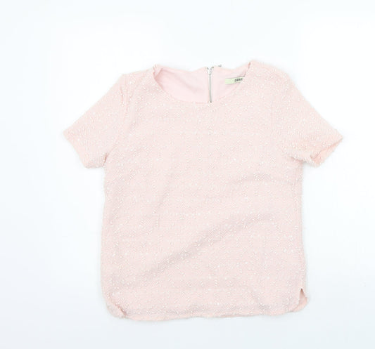 Womens UK Size S Oasis Pink Basic T-Shirt