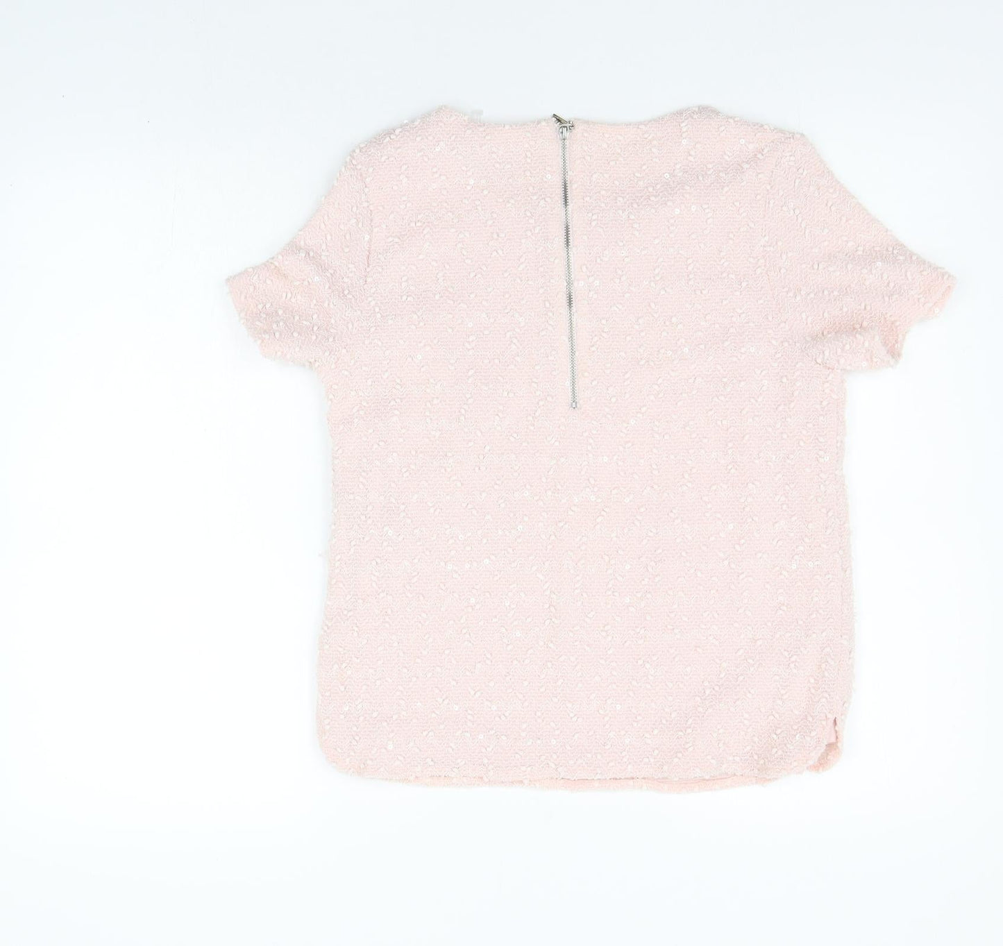 Womens UK Size S Oasis Pink Basic T-Shirt