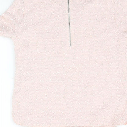 Womens UK Size S Oasis Pink Basic T-Shirt