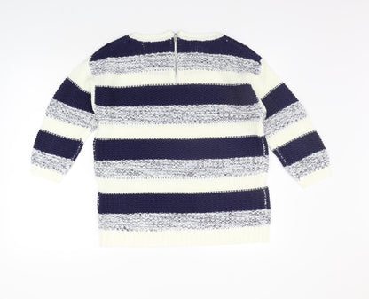 Womens UK Size S BM Blue Pullover Jumper