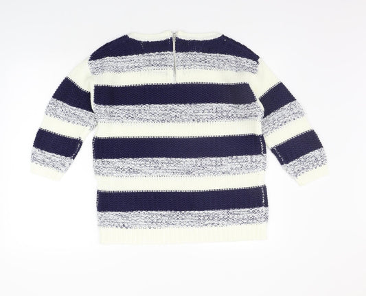 Womens UK Size S BM Blue Pullover Jumper