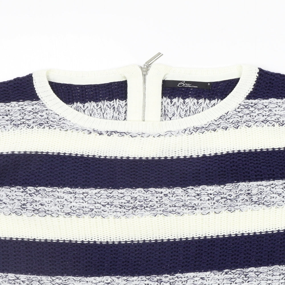 Womens UK Size S BM Blue Pullover Jumper