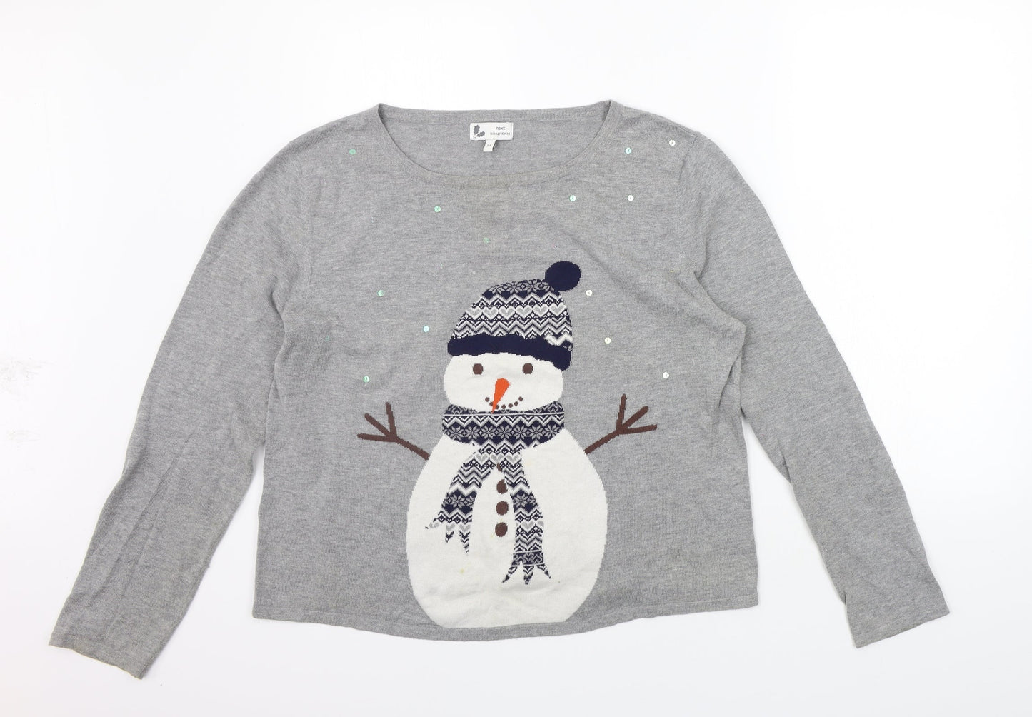 Womens UK Size 14 NEXT Grey Pullover Jumper