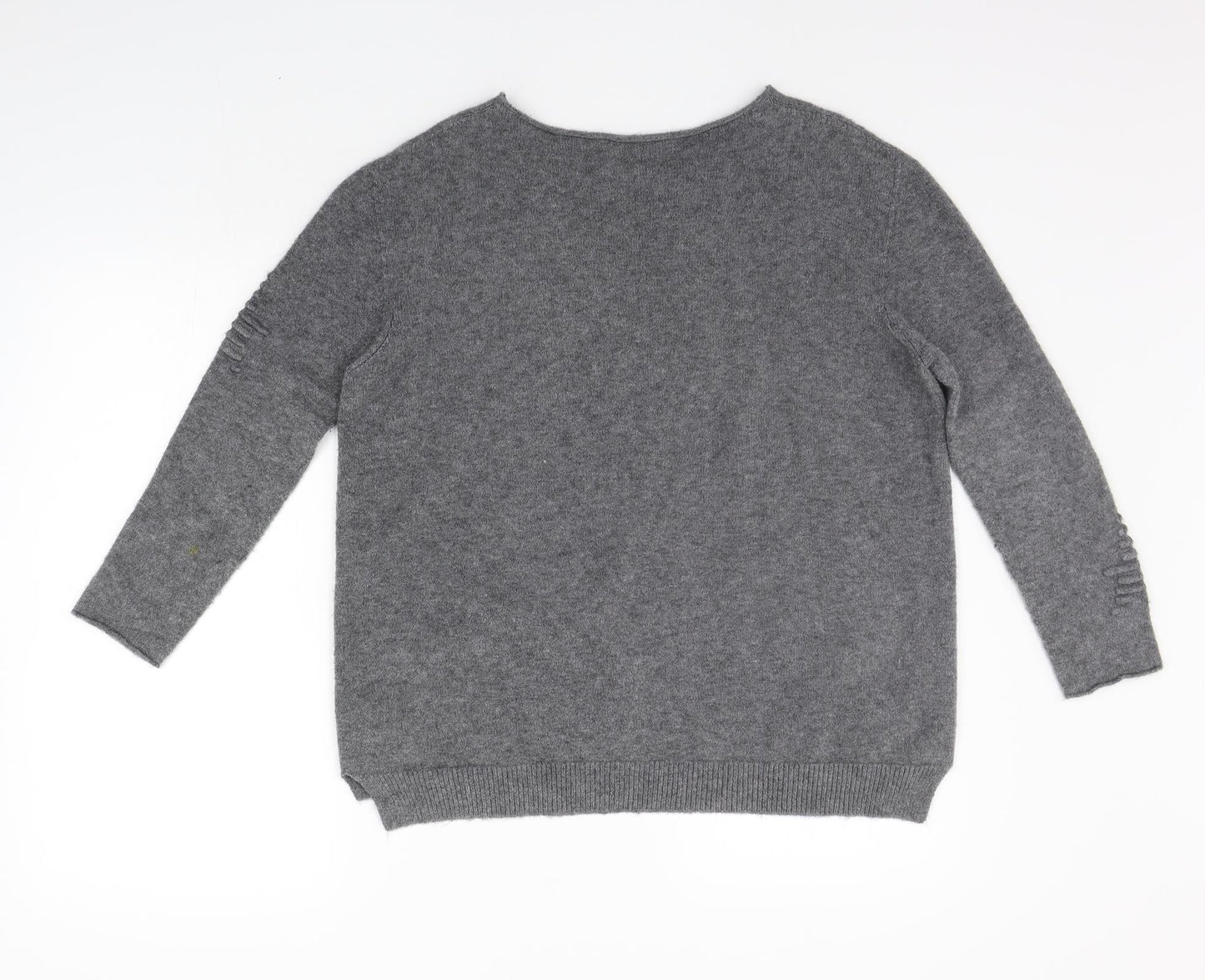 Womens UK Size M Preworn Grey Pullover Jumper
