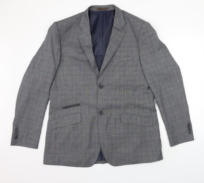 Mens UK Size S VOEUT Regular Grey Suit Jacket