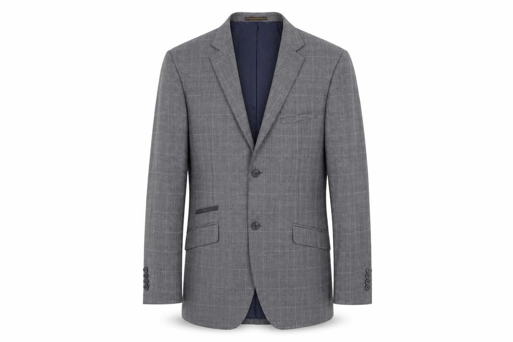 Mens UK Size S VOEUT Regular Grey Suit Jacket