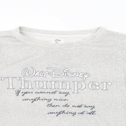 Primark Womens Grey Solid  Top Pyjama Top Size XS  - DISNEY