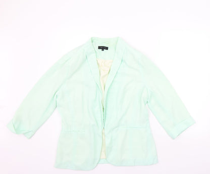 Womens UK Size 14 New Look Green Cardigan Jumper