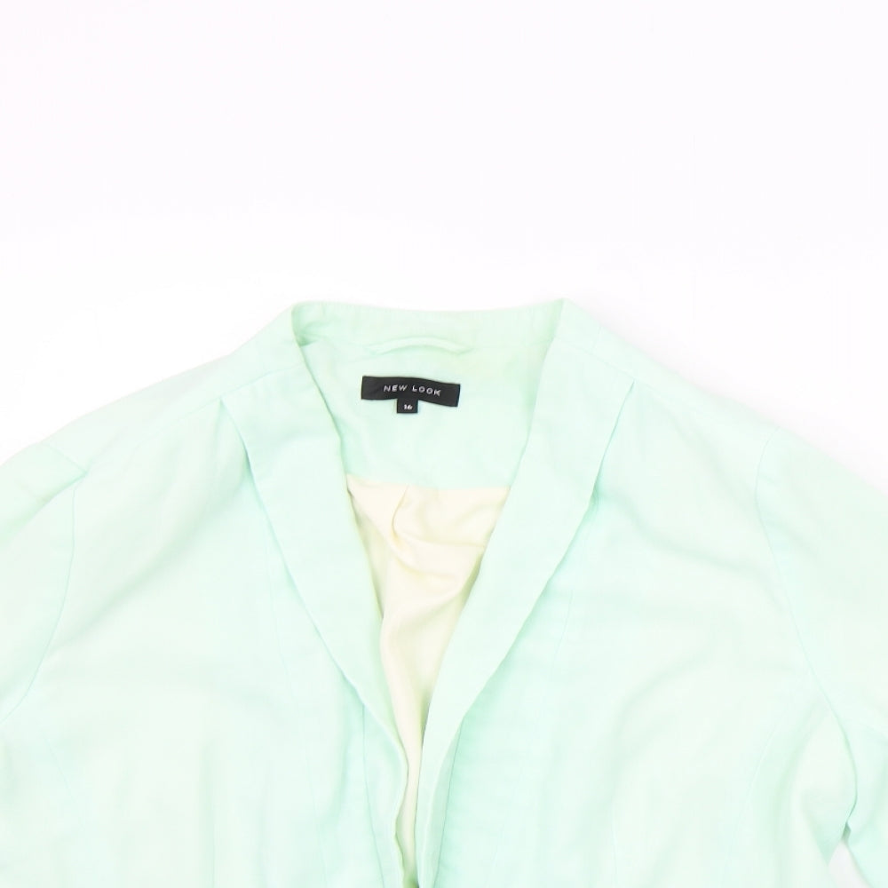 Womens UK Size 14 New Look Green Cardigan Jumper