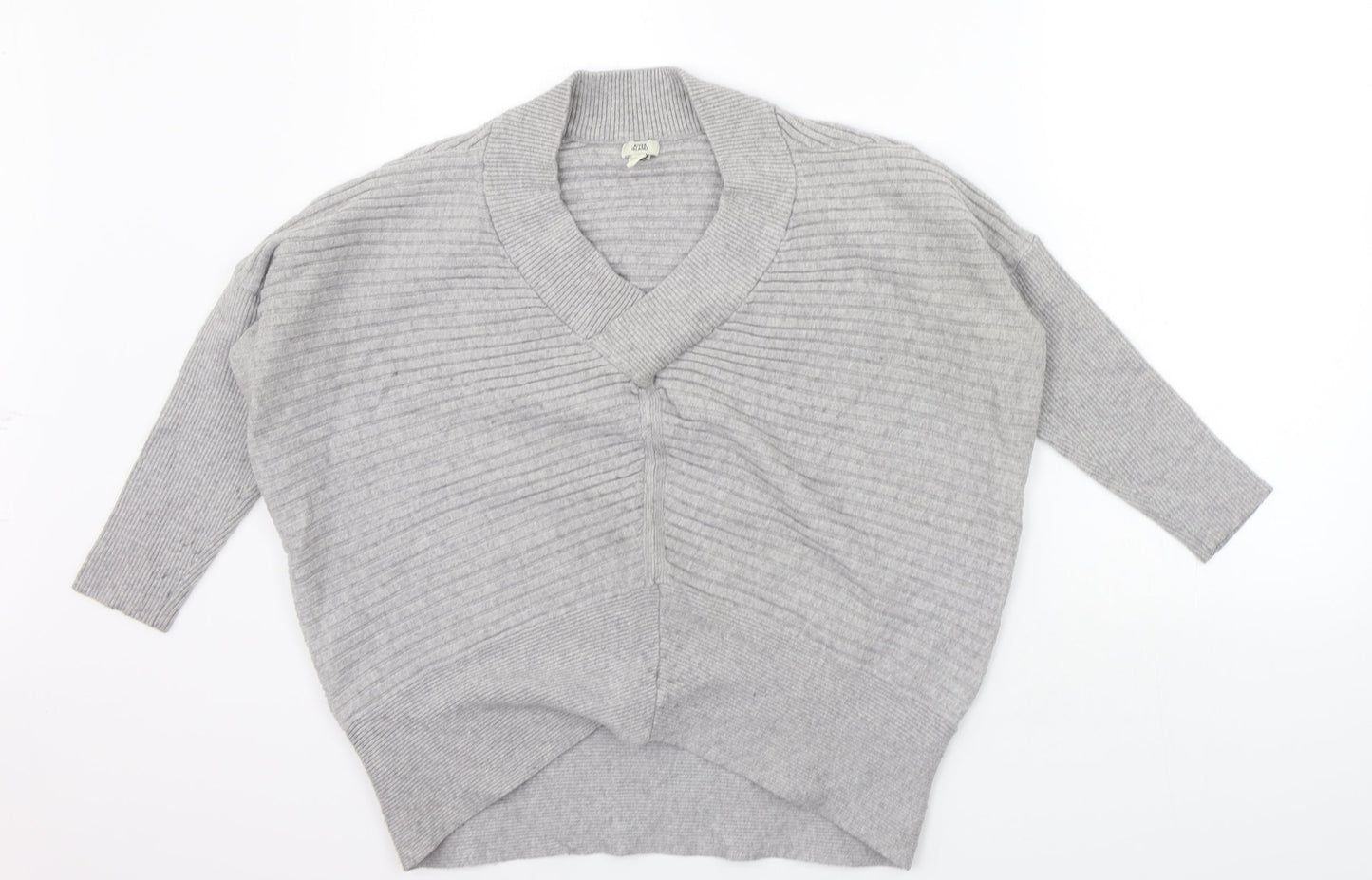 Womens UK Size S River Island Grey Pullover Jumper