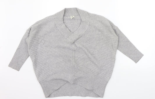 Womens UK Size S River Island Grey Pullover Jumper