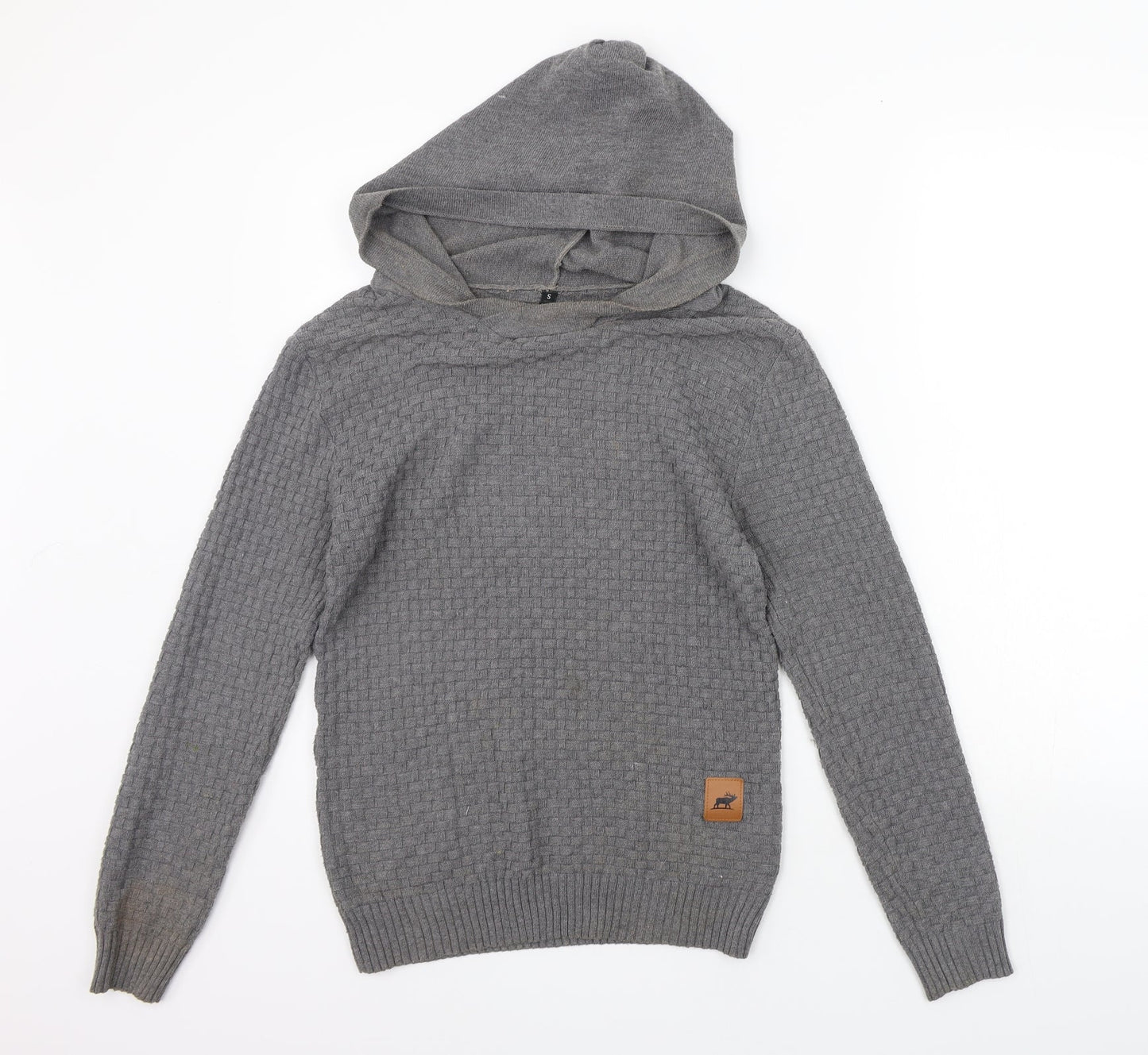 Womens UK Size S Preworn Grey Pullover Jumper