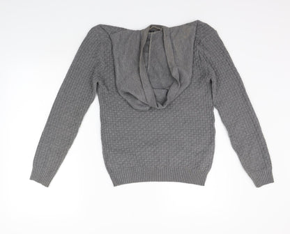 Womens UK Size S Preworn Grey Pullover Jumper