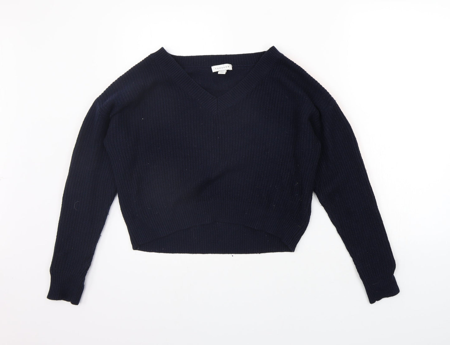 Womens UK Size 8 Topshop Blue Pullover Jumper