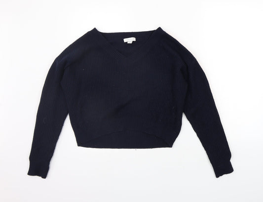 Womens UK Size 8 Topshop Blue Pullover Jumper