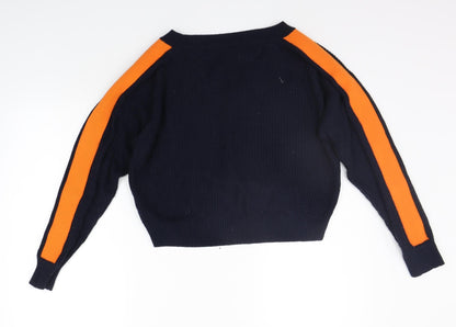 Womens UK Size 8 Topshop Blue Pullover Jumper