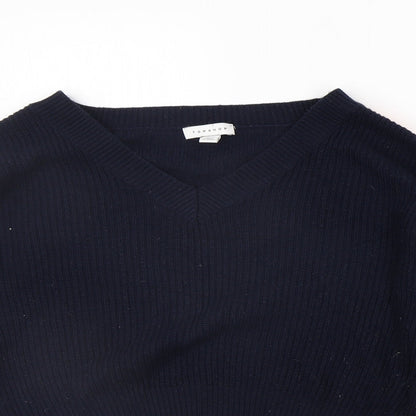 Womens UK Size 8 Topshop Blue Pullover Jumper