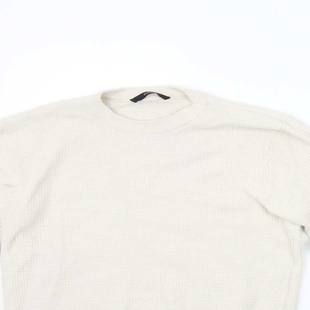 George Womens Beige   Pullover Jumper Size S