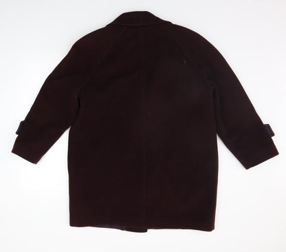DAVID BARRY Womens Purple   Jacket Coat Size 12