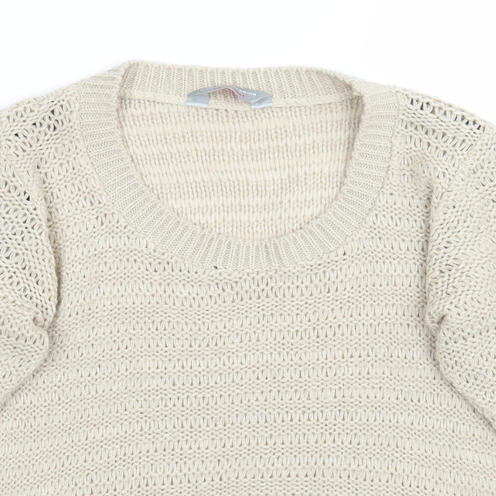 Womens UK Size L Dorothy Perkins Beige Pullover Jumper