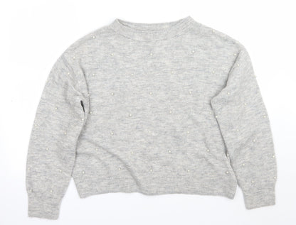Womens UK Size S H&M Grey Pullover Jumper