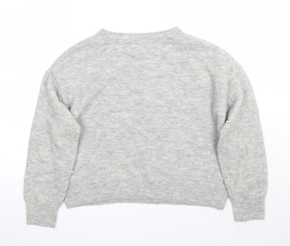Womens UK Size S H&M Grey Pullover Jumper