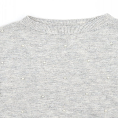 Womens UK Size S H&M Grey Pullover Jumper