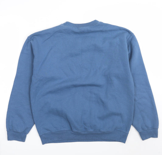 Gildan Mens Blue   Pullover Jumper Size M