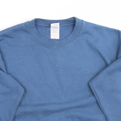 Gildan Mens Blue   Pullover Jumper Size M