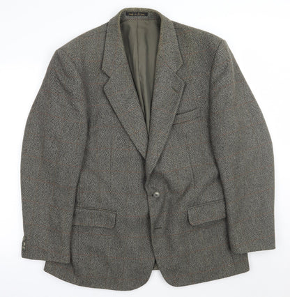 Mens UK Size  Greenwoods Regular Grey Suit Jacket