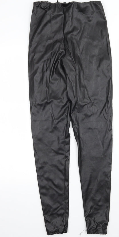 Womens UK Size 6 PRETTYLITTLETHING  Capri Black Leggings