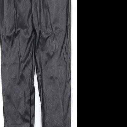 Womens UK Size 6 PRETTYLITTLETHING  Capri Black Leggings