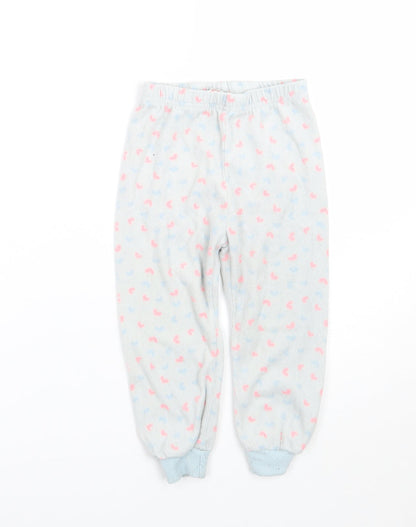 Pimark Girls Blue Geometric   Pyjama Pants Size 2-3 Years