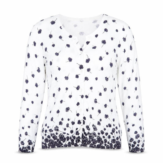 Womens UK Size S Isle White Cardigan Jumper